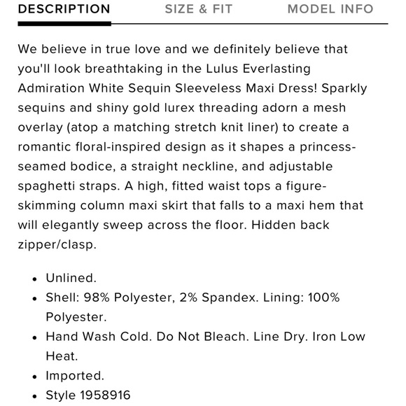 Lulus Everlasting Admiration White Sequin Sleeveless Maxi Dress - Picture 6 of 6